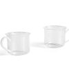 Koti HAY | Borosilicate Kuppi 2Kpl Setti, White Swirl