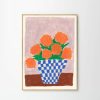 Koti The Poster Club | Orange Flowers -Juliste, 30X40