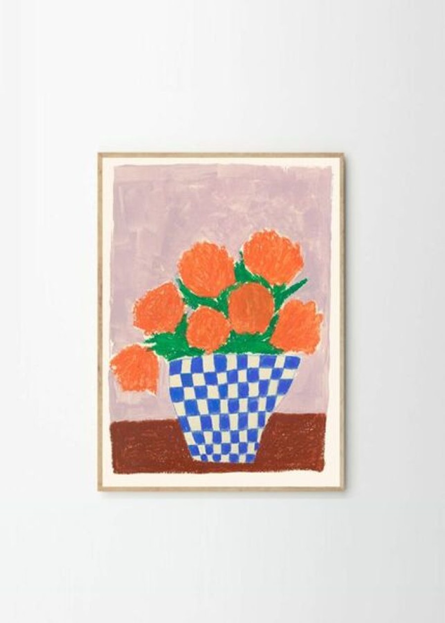 Koti The Poster Club | Orange Flowers -Juliste, 30X40