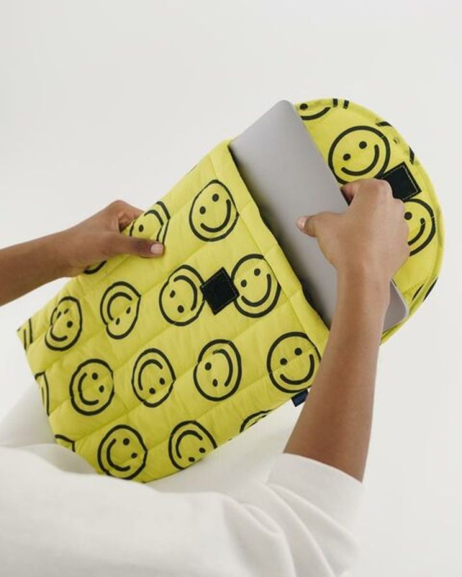 Asusteet BAGGU | Puffy Laptop Sleeve 16", Yellow Happy