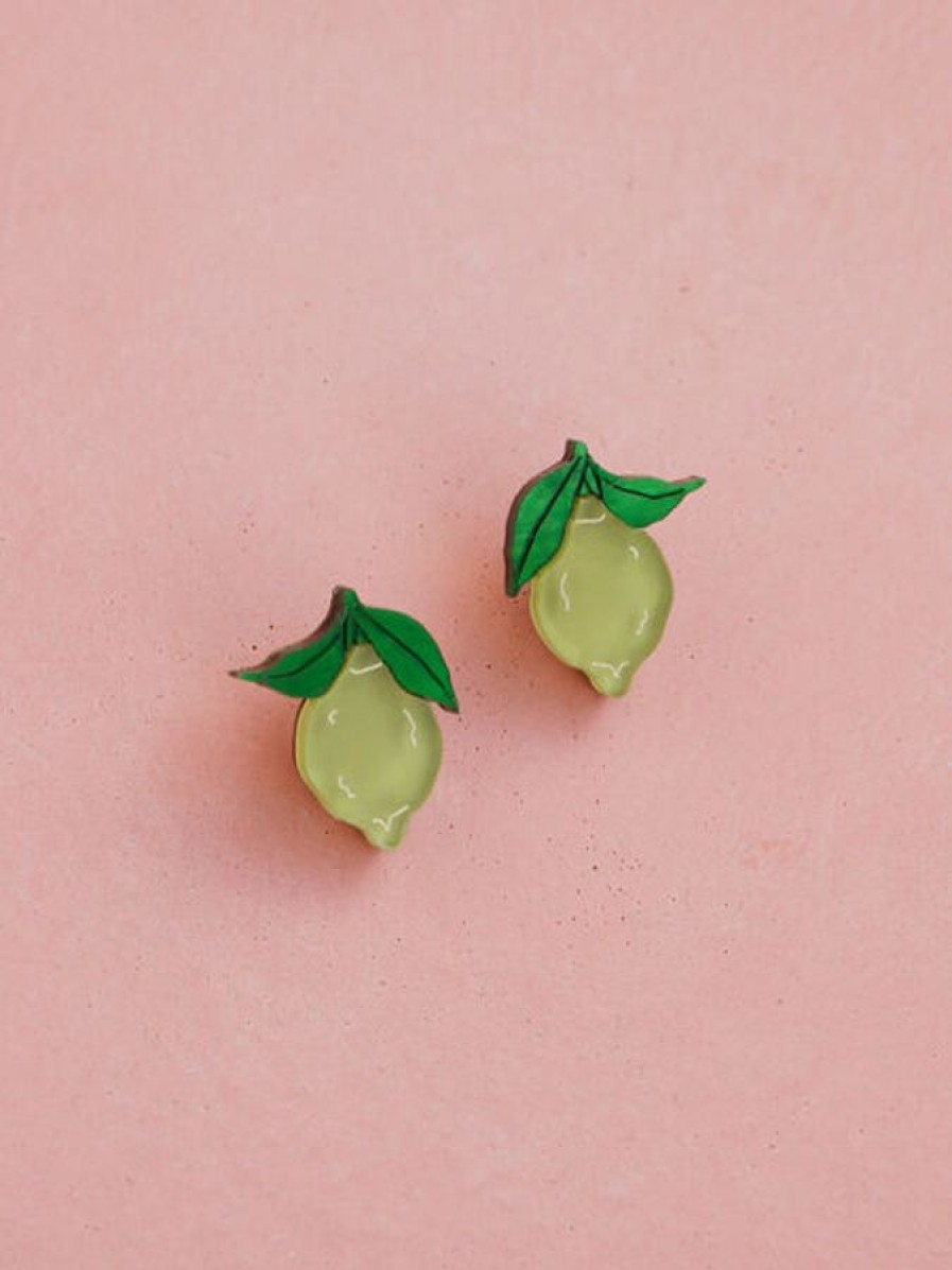 Korut Wolf&Moon | Mini Lime Studs