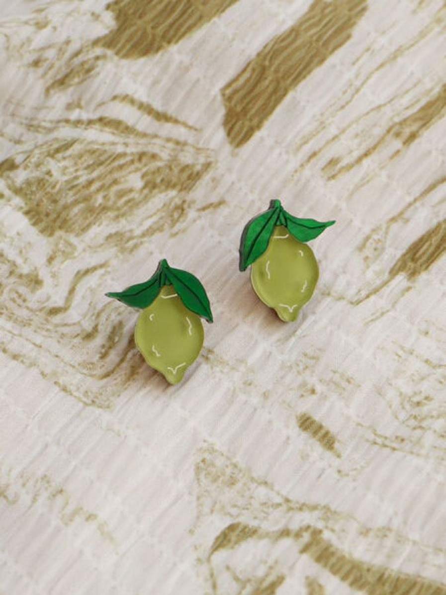 Korut Wolf&Moon | Mini Lime Studs