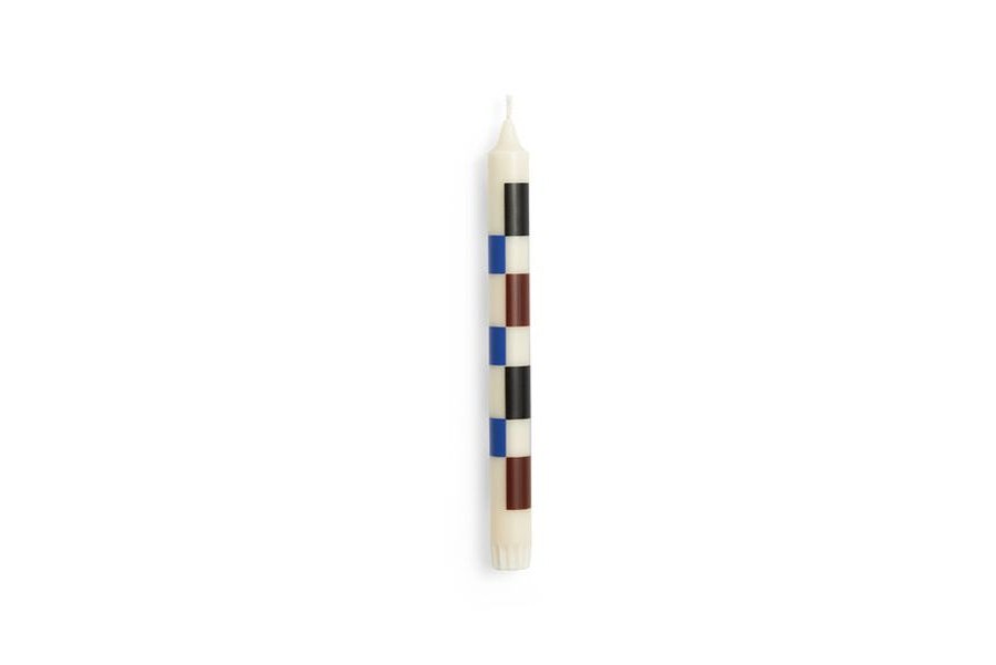 Koti HAY | Candle Pattern, Off White, Black, Blue & Brown Check