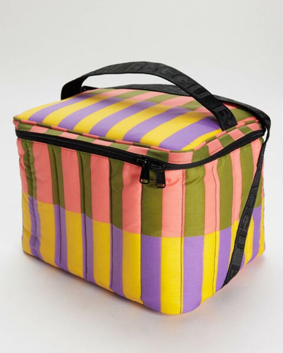 Asusteet BAGGU | Puffy Cooler Bag, Sunset Quilt Stripe