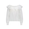 Vaatteet Kaiko | Ruffle Neck Blouse, White