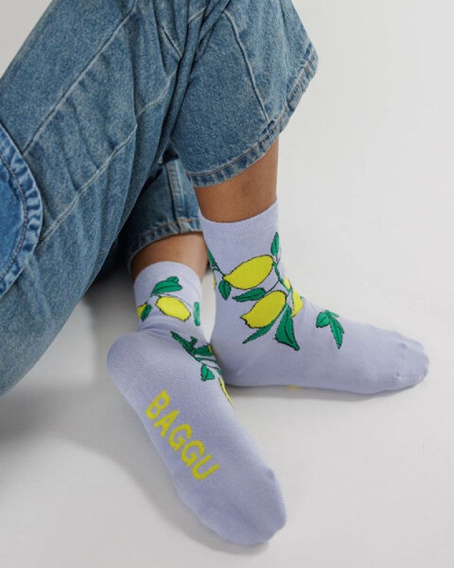 Asusteet BAGGU | Crew Sock, Lemon Tree