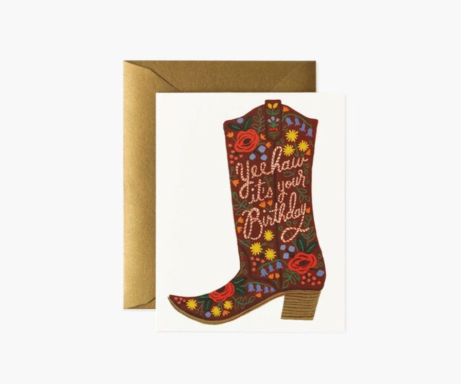 Kortit Rifle Paper Co. | Birthday Boot Kortti