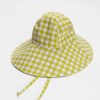 Asusteet BAGGU | Soft Sun Hat, Pink Pistachio Pixel Gingham