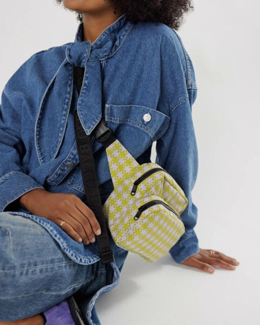 Asusteet BAGGU | Fanny Pack, Pink Pistachio Pixel Gingham