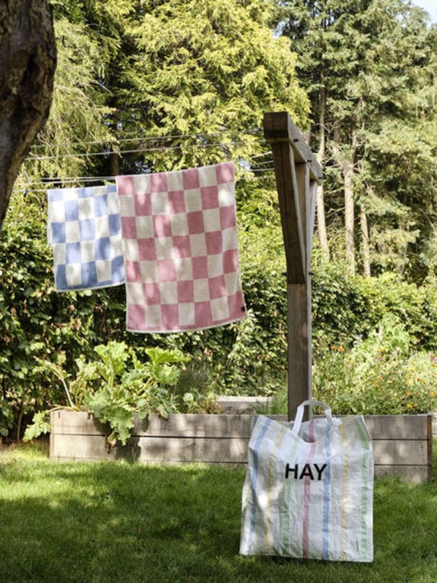 Asusteet HAY | Candy Stripe -Kassi, Xl, Pun/Kelt.