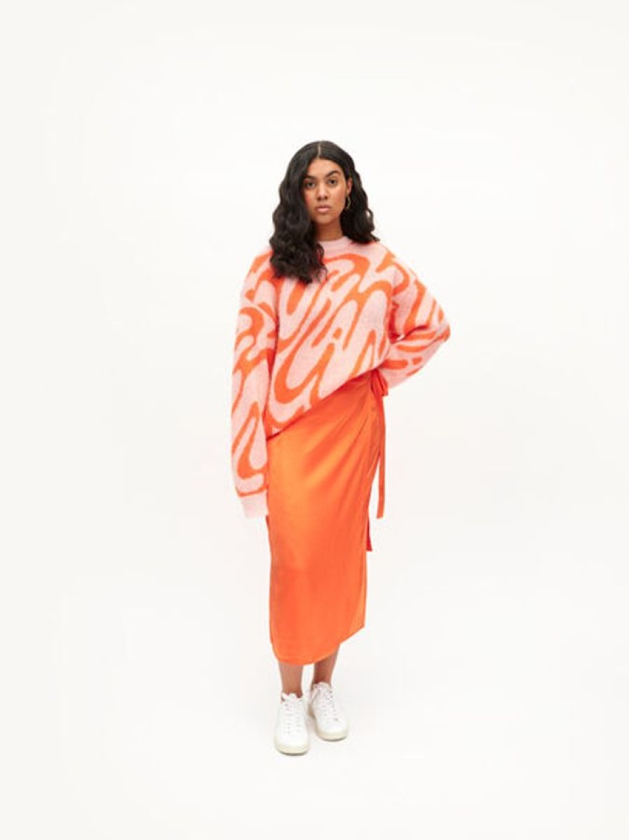 Vaatteet Uhana | Pihla Skirt, Vibrant Orange