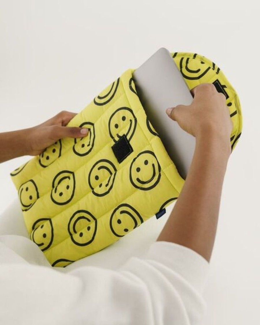 Asusteet BAGGU | Puffy Laptop Sleeve 13", Yellow Happy