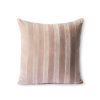 Koti HKliving | Raidallinen Samettityyny 45X45, Beige/Liver