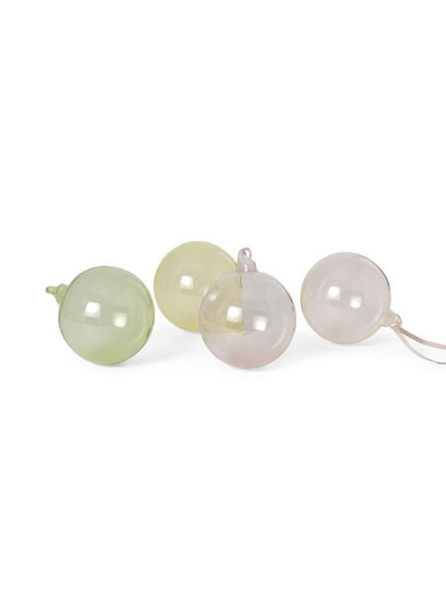 Koti Ferm Living | Glass Baubles, L - 4 Kpl, Mixed Light