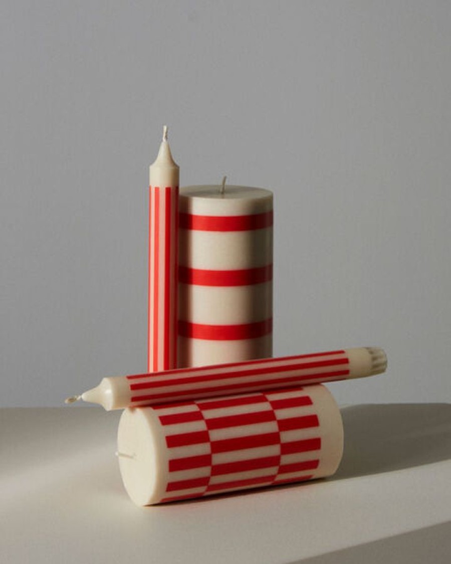 Koti HAY | Candle Pattern, Off -White & Red