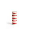 Koti HAY | Column Candle, Medium, Off-White & Red