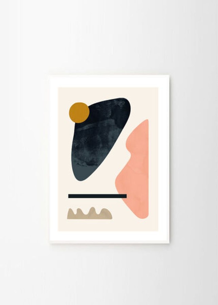 Koti The Poster Club | Floating Shapes 05 -Juliste, 30X40Cm