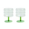 Koti &Klevering | Glass Mingle, Vihrea. 2 Kpl Setti