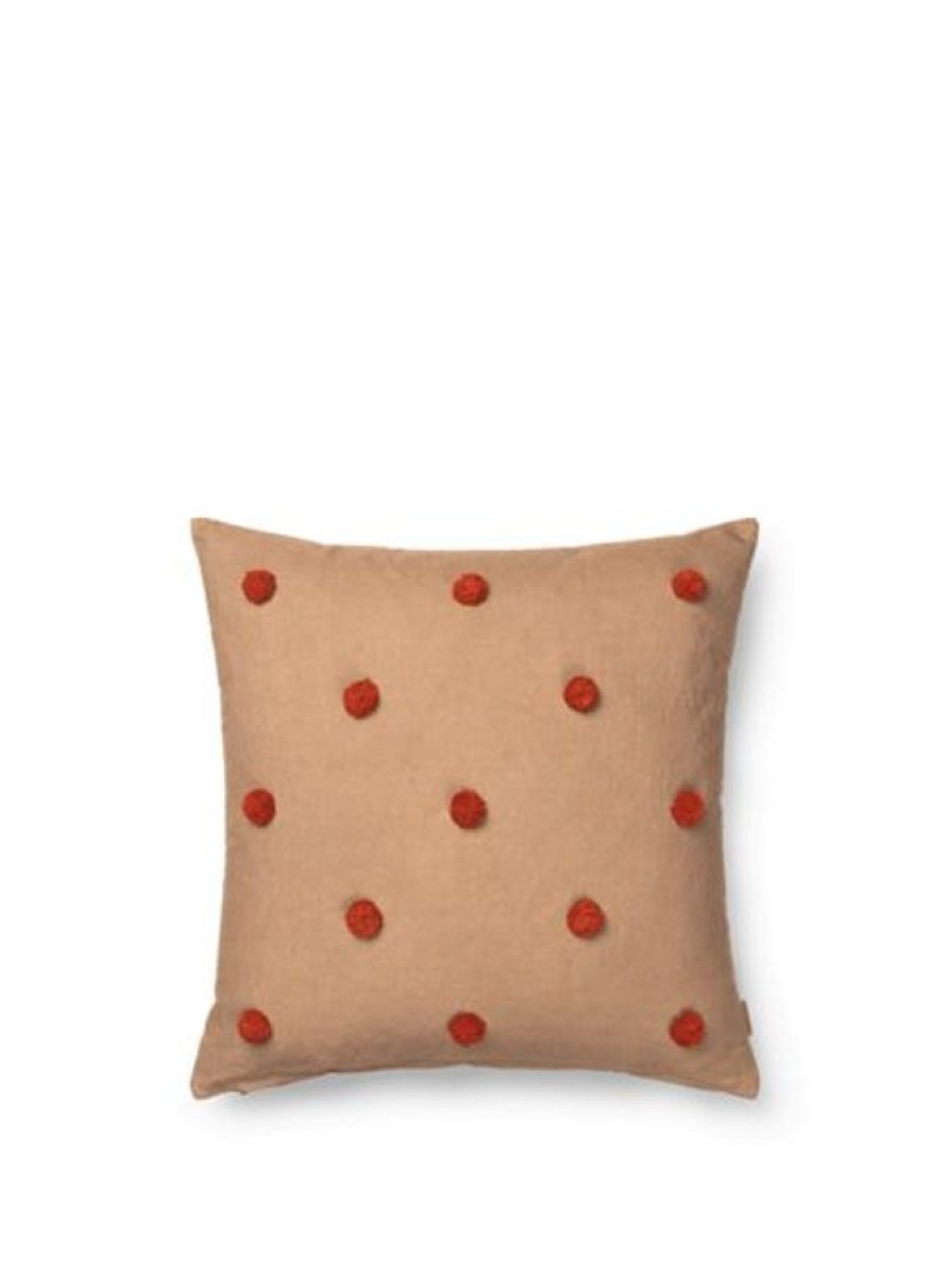 Koti Ferm Living | Dot Tufted Cushion, Punainen