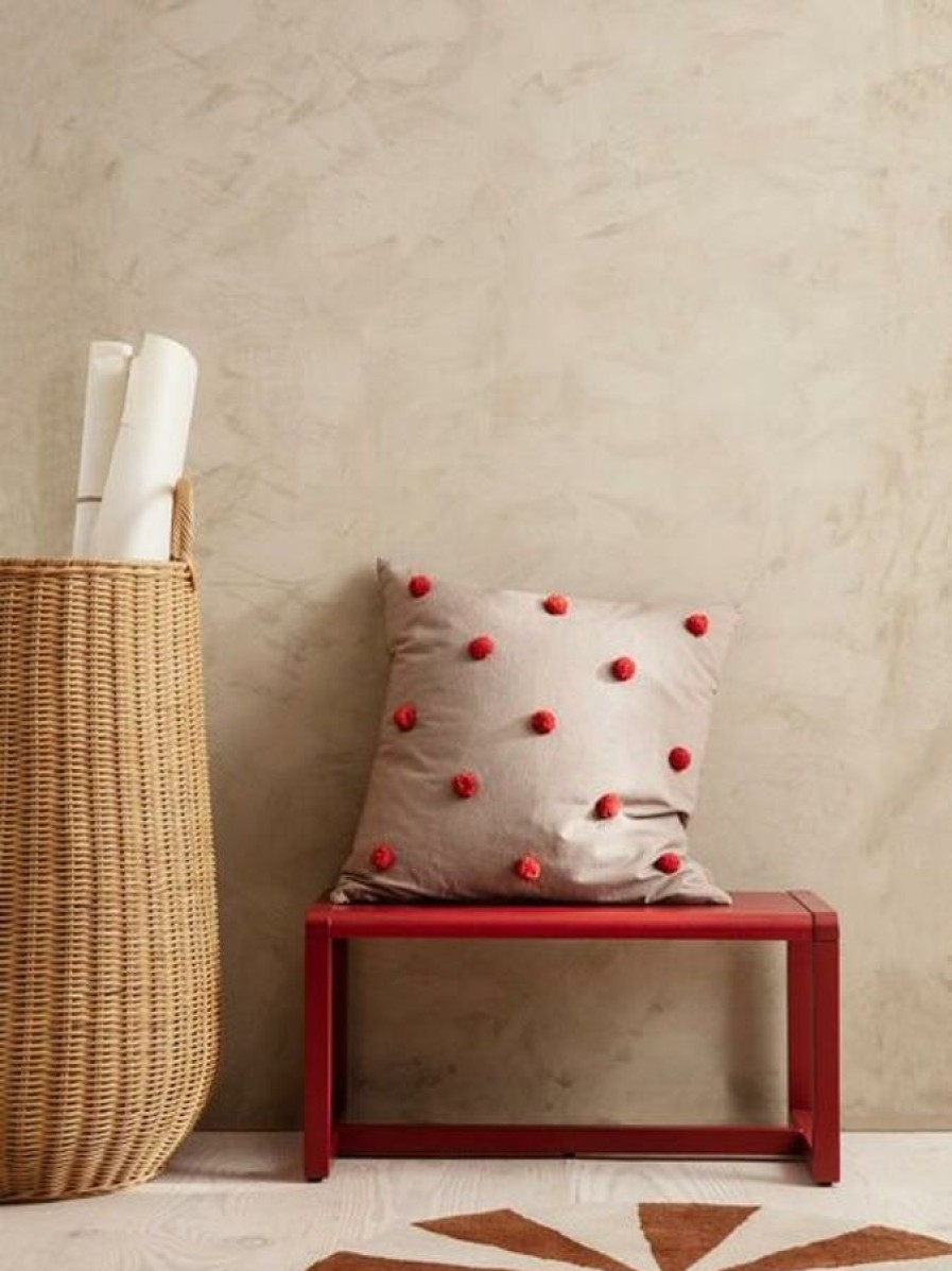 Koti Ferm Living | Dot Tufted Cushion, Punainen