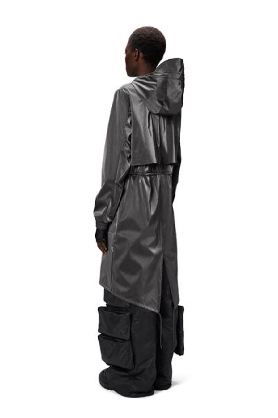 Vaatteet RAINS | String W Parka -Sadetakki, Metallic Grey