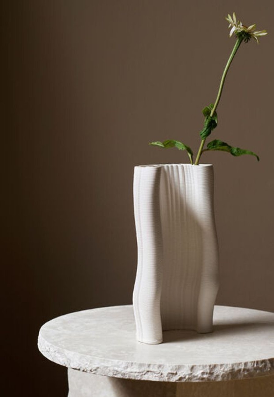 Koti Ferm Living | Moire Vase, Off White