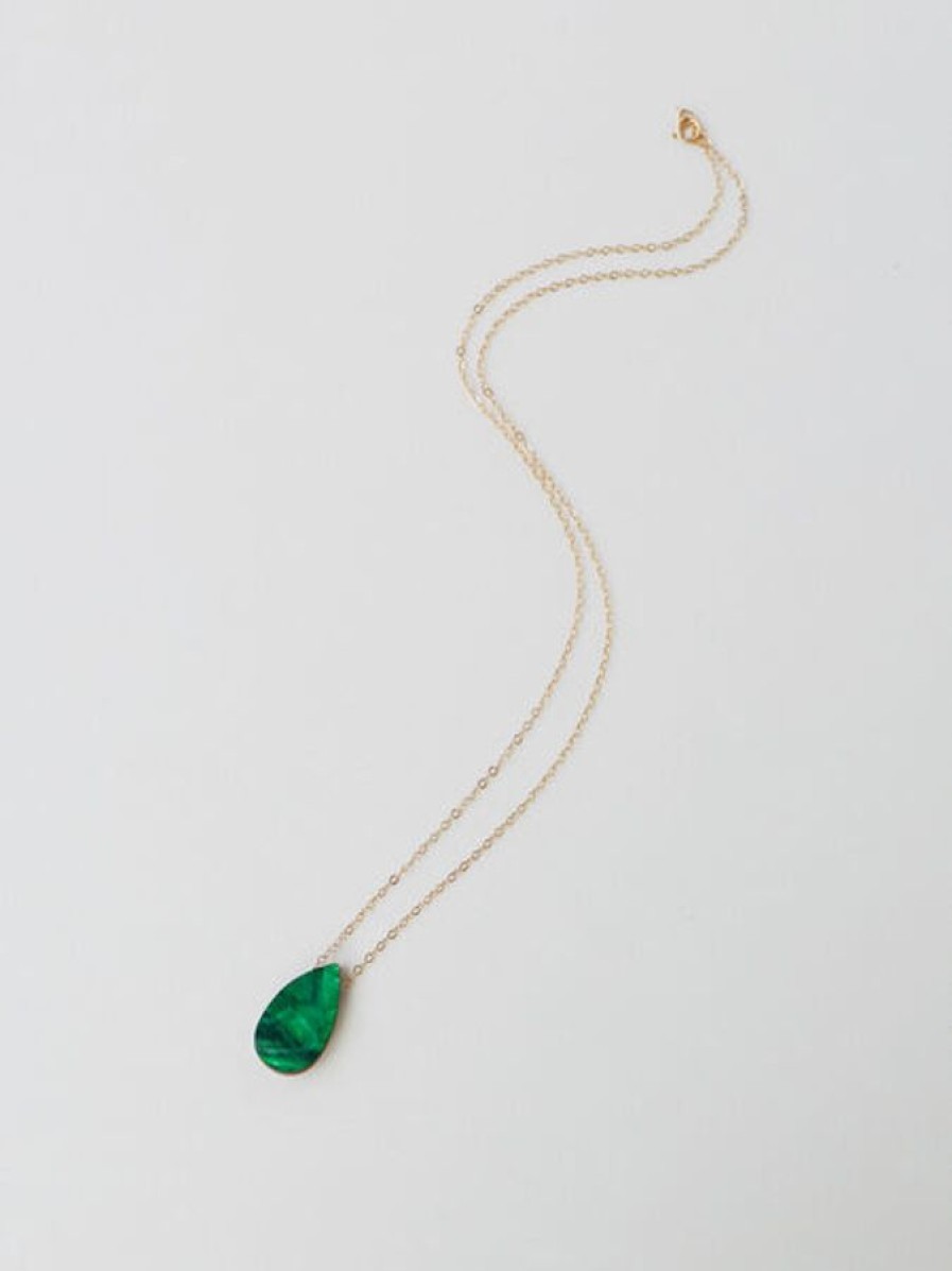 Korut Wolf&Moon | Raindrop Kaulakoru, Emerald