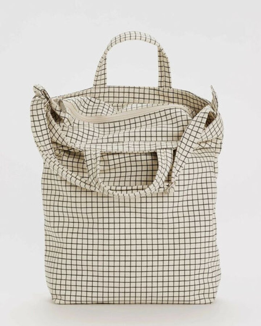 Asusteet BAGGU | Zip Duck Bag, Natural Grid