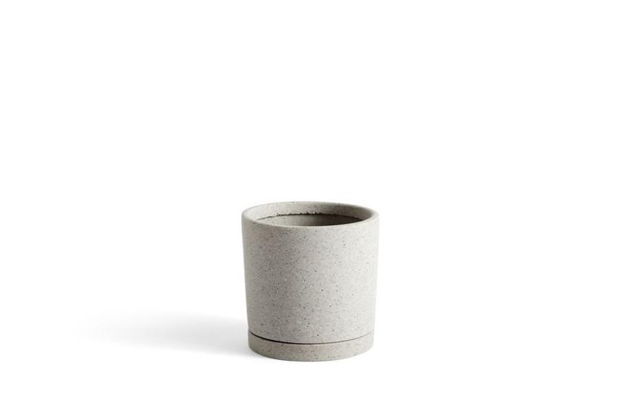 Koti HAY | Plant Pot With Saucer, M, Harmaa