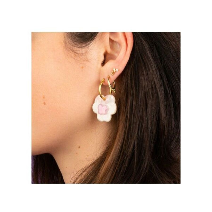 Korut Coucou Suzette | Pink Pansy Earrings