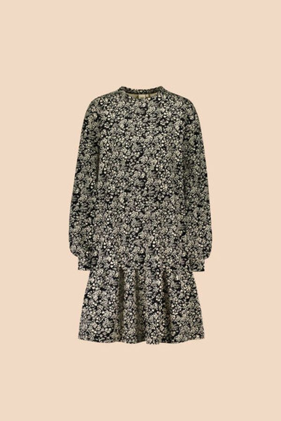 Vaatteet Kaiko | Ruffle Sweatshirt Dress, Night Meadow