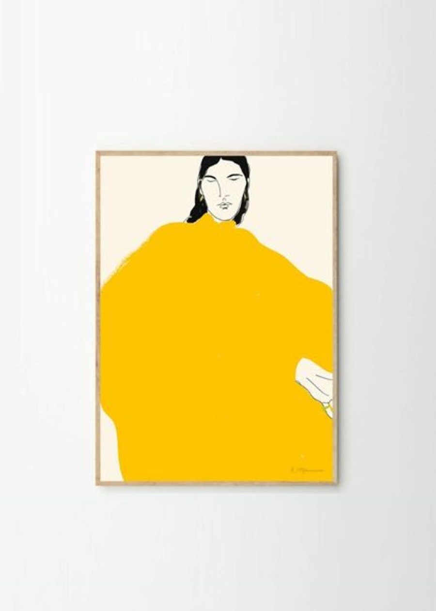 Koti The Poster Club | Yellow Dress -Juliste, A4