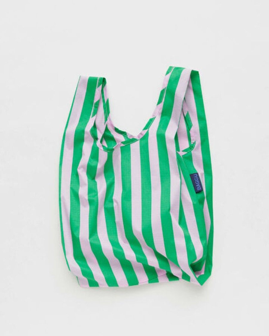 Asusteet BAGGU | Baby Baggu, Pink Green Awning Stripe