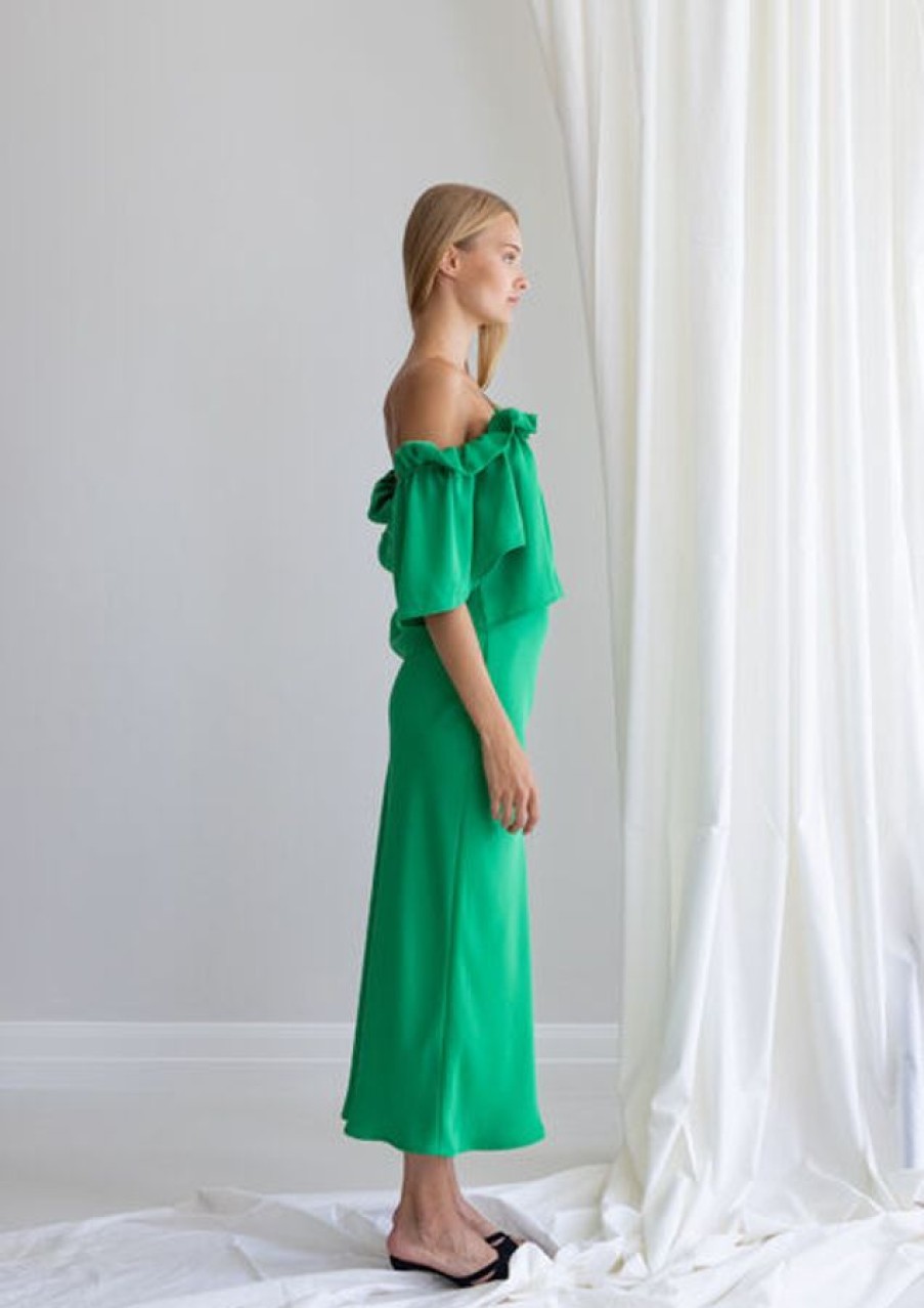 Vaatteet Katri Niskanen | Wave Skirt, Green