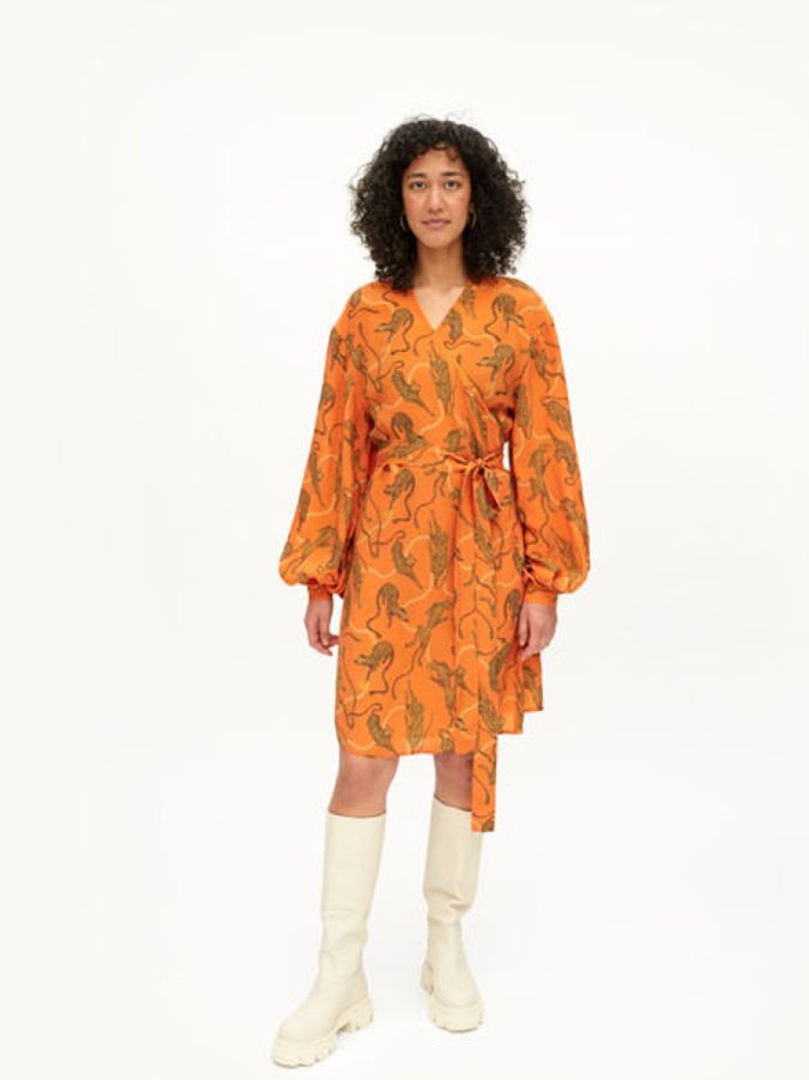 Vaatteet Uhana | Adore Dress, Pearl Leopard Orange