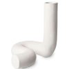 Koti HKliving | Ceramic Twisted Vase, Matt White